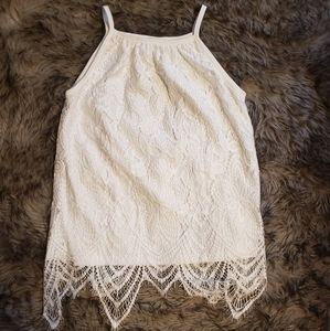 Lacy spaghetti strap